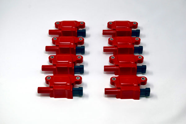 REV Ignition 8 High Output GM Square Type 12611424 Ignition Coils 2005-2014 RD1007R