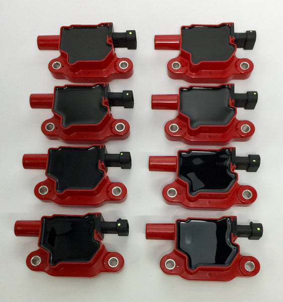 REV Ignition 8 High Output GM Square Type 12611424 Ignition Coils 2005-2014 RD1007R