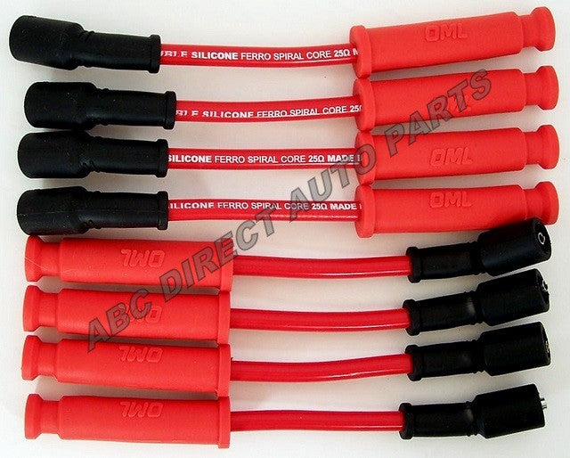 GM High Performance 10 mm Red Spark Plug Wire Set 48314R For Use with Round Coil Only